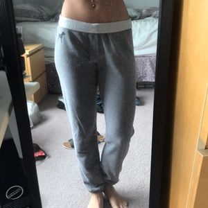 PINK sweatpants, cinched leg bottoms